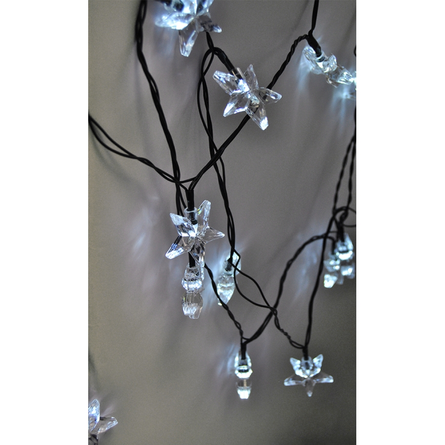LED-lichtsnoer 20 LED, 6 m, koel wit
