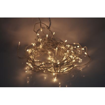 LED buitengordijn 120xLED/8 functies 9m IP44 warm wit