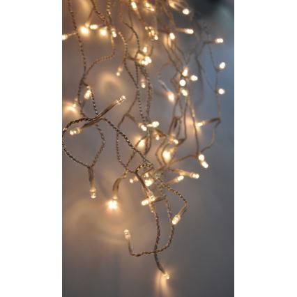 LED Buiten Kerstmis licht gordijn 120xLED/230V 3 m IP44