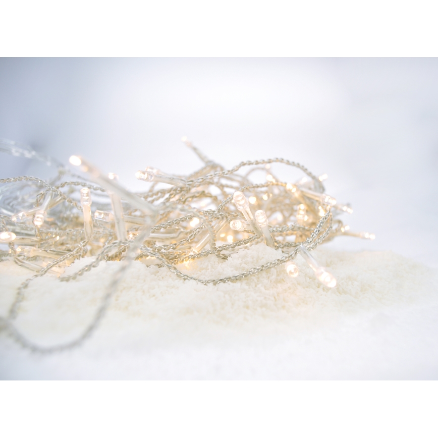 LED buitengordijn 360xLED/8 functies 15m IP44 warm wit