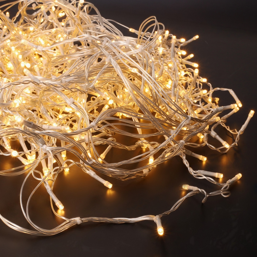 LED buitengordijn 360xLED/8 functies 15m IP44 warm wit