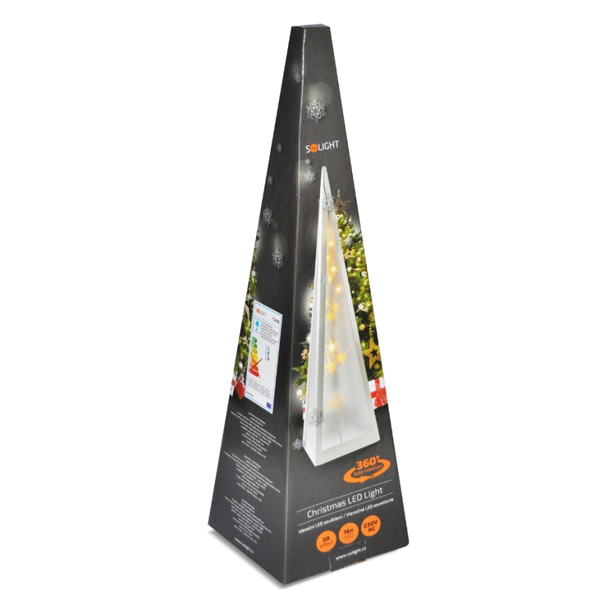 LED Kerstversiering 16xLED/230V piramide