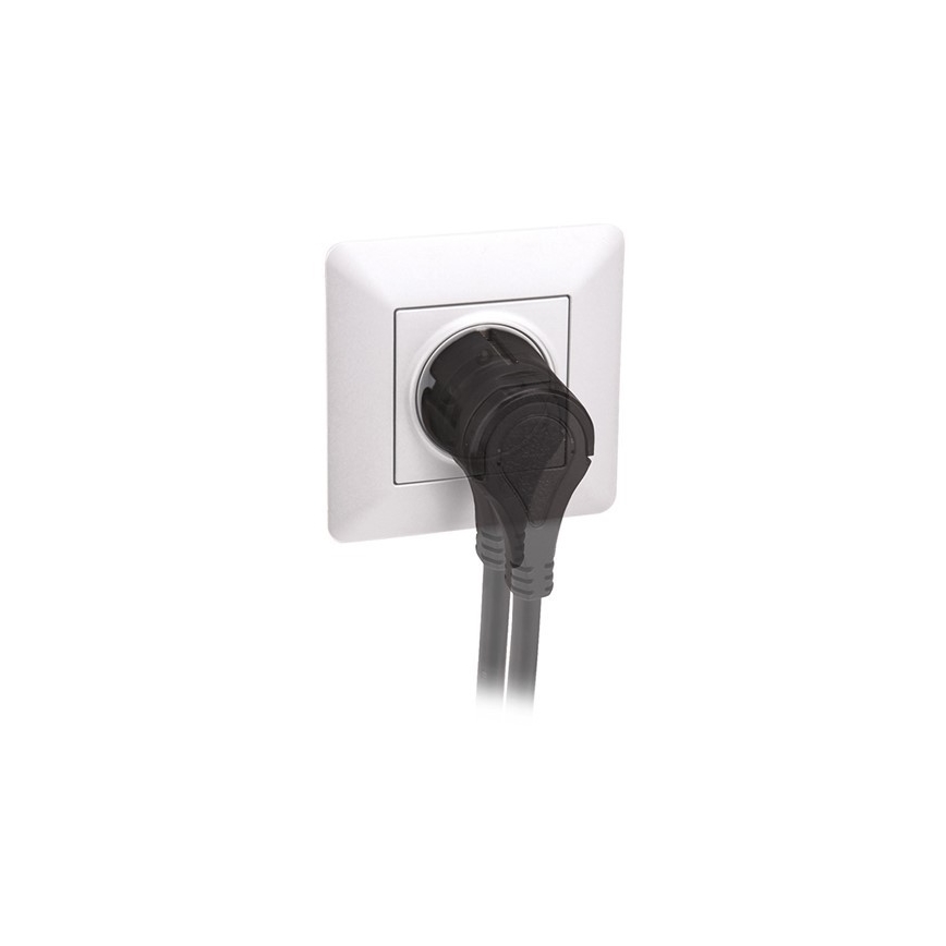 Stopcontact SLIM PUSH, wit