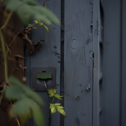 Buiten inbouw vloer stopcontact IP55 zwart rechthoekig