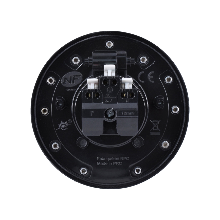 Buiten inbouw vloer socket IP55 rond