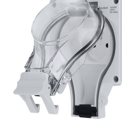 Wandcontactdoos voor vochtige ruimtes met schakelaar 230 V/16 A, IP66