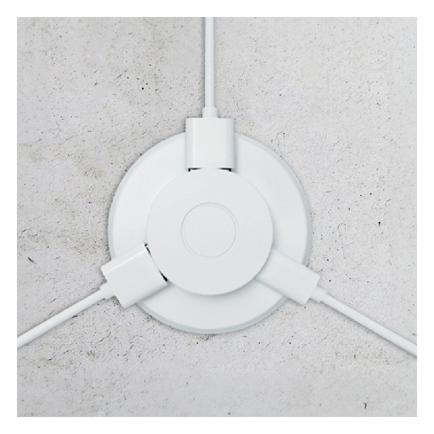 Inbouw USB oplader USB A+C wit