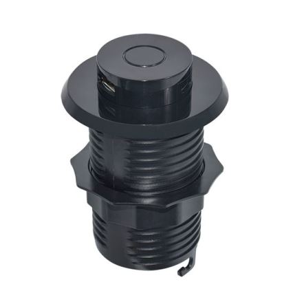Inbouw USB oplader USB A+C zwart
