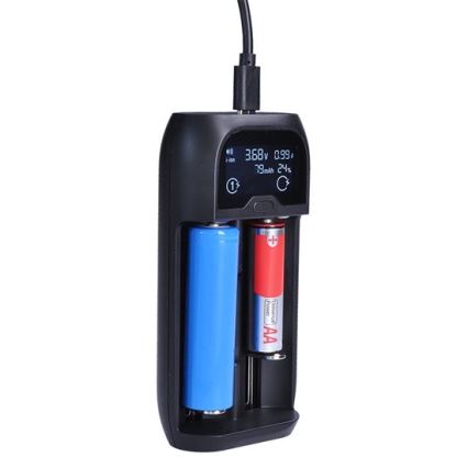 Batterijlader Ni-MH/CD/AA/AAA, Li-Ion