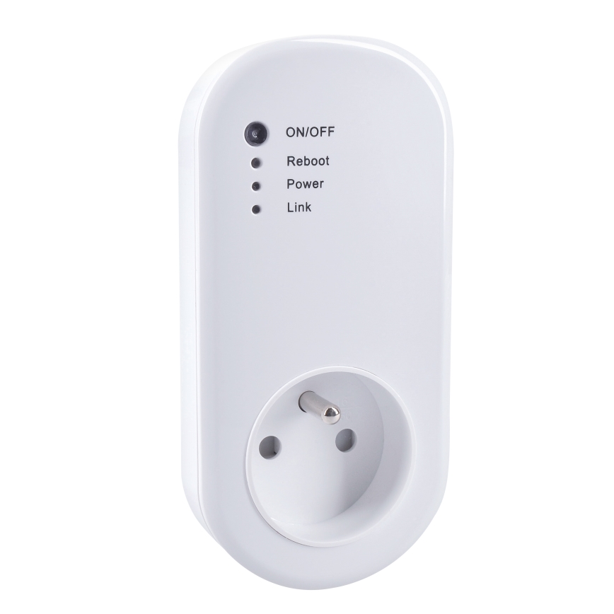 Slim stopcontact met elektriciteitsverbruiksmeter 230V Wi-Fi Tuya