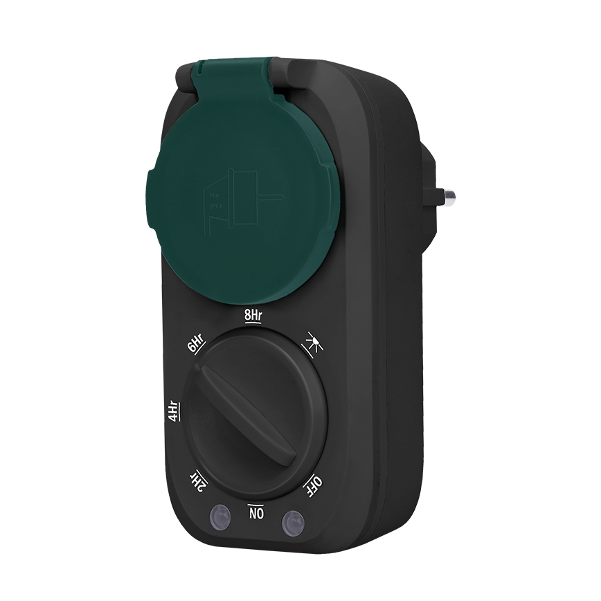 Tijdschakelaar met schemersensor 3600W/230V IP44