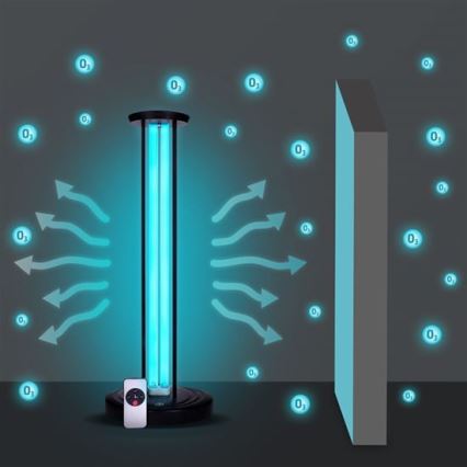 Desinfecterende germicidale lamp UVC/100W/230V + afstandsbediening