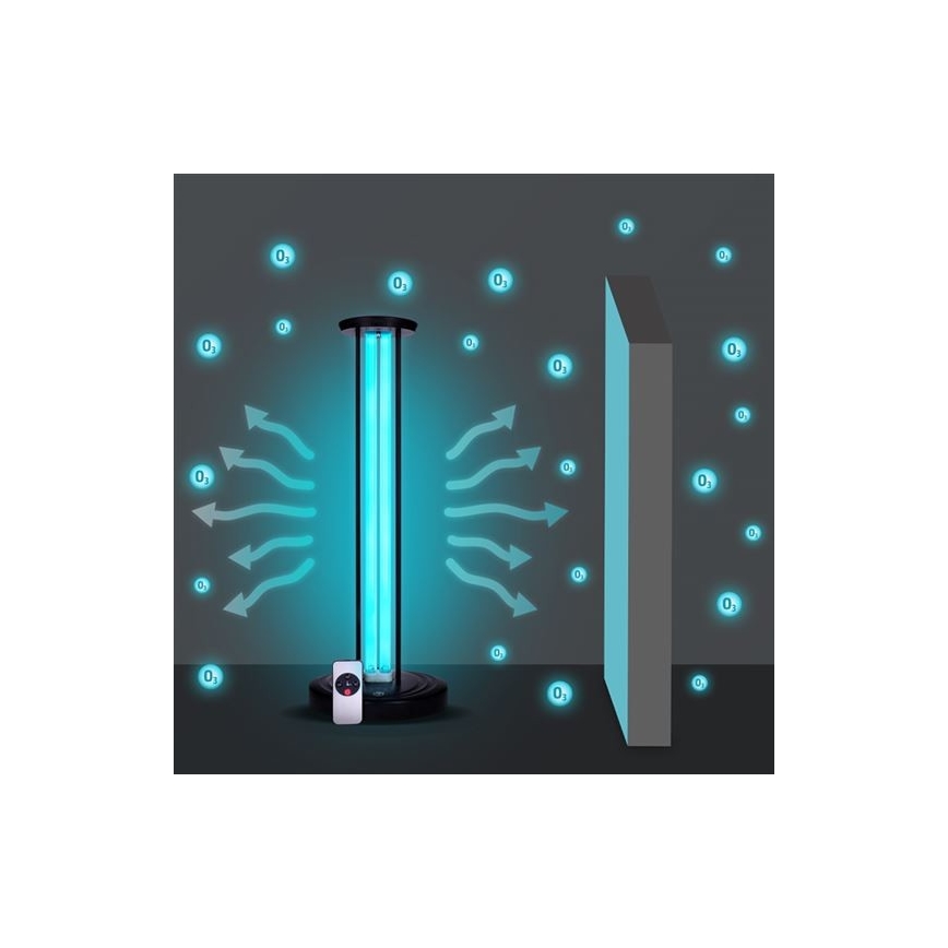 Desinfecterende germicidale lamp UVC/100W/230V + afstandsbediening