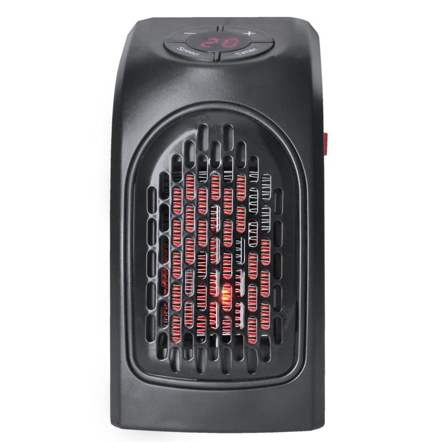 Mini stopcontact ventilator met een keramisch verwarmingselement 350W/230V