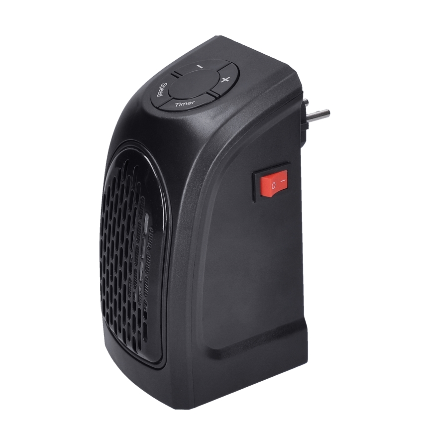 Mini stopcontact ventilator met een keramisch verwarmingselement 350W/230V