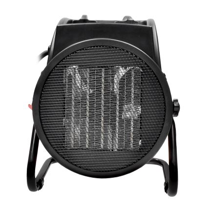 Staande ventilator met een keramisch verwarmingselement 3000W/230V zwart