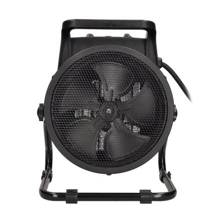 Staande ventilator met een keramisch verwarmingselement 3000W/230V zwart