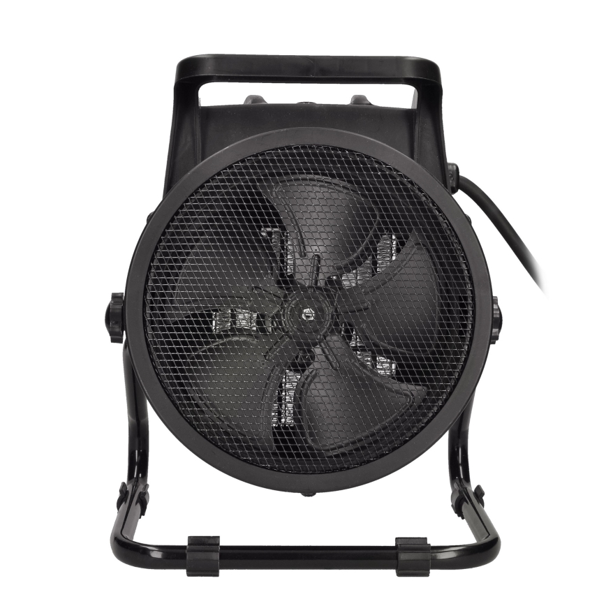 Staande ventilator met een keramisch verwarmingselement 3000W/230V zwart