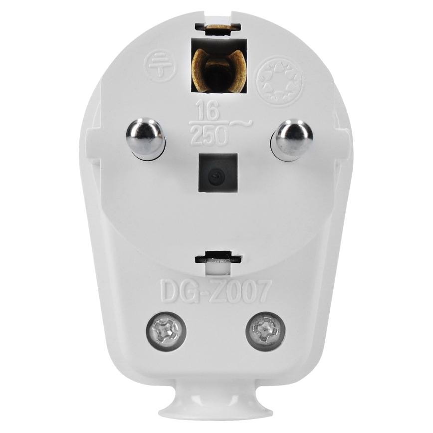 Stekker haaks met stopcontact 230V/16A