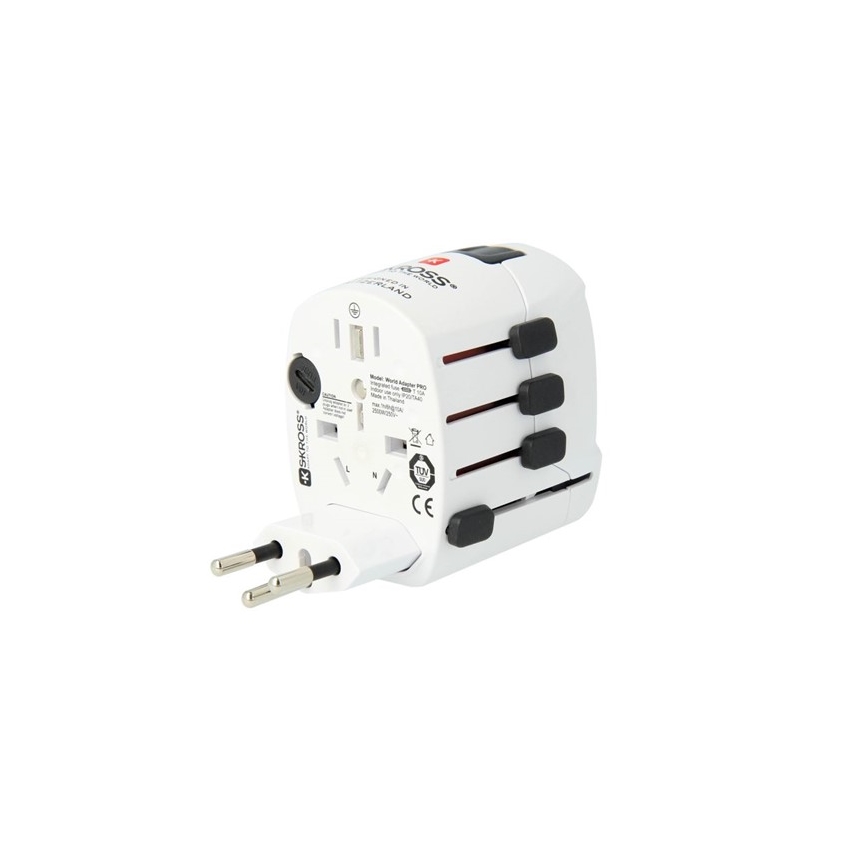 Reisadapter universeel 6,3A