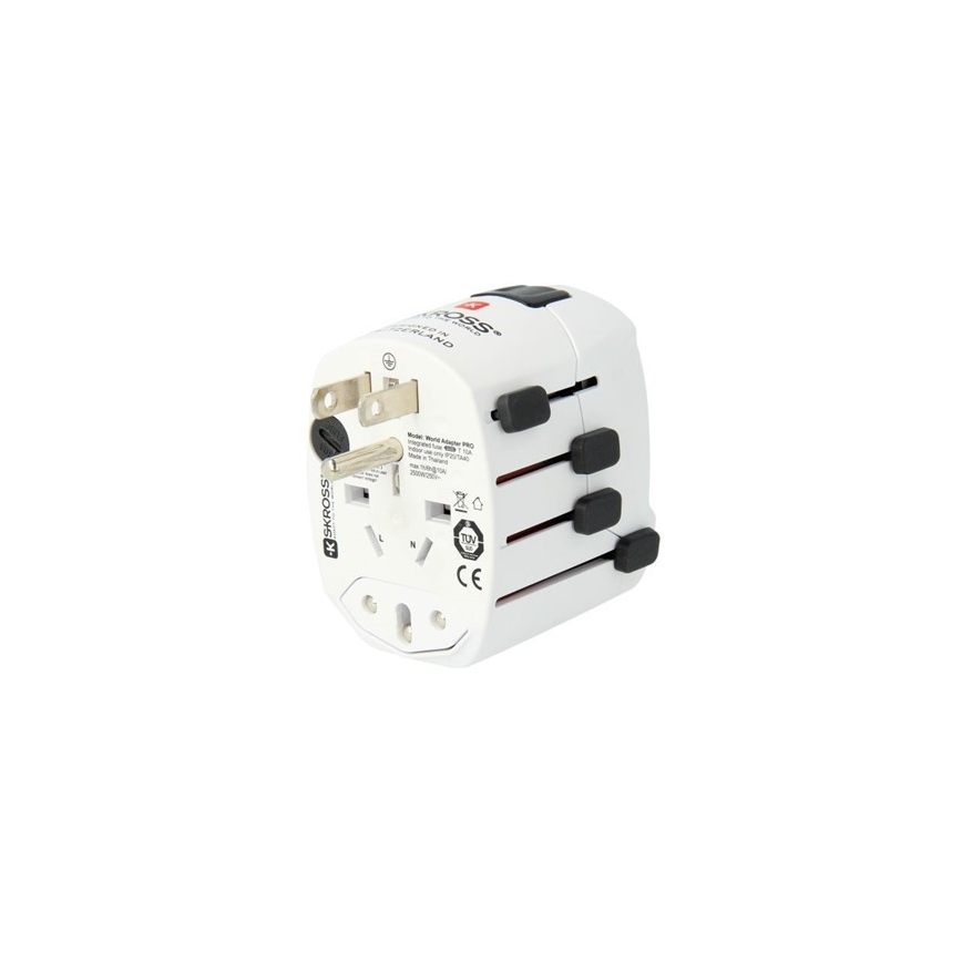 Universele Reisstekker voor de gehele Wereld 230V + USB poort