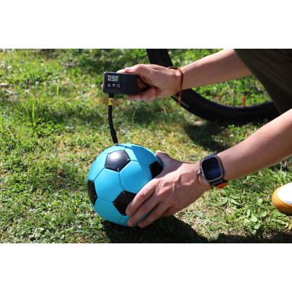 Digitale draagbare luchtcompressor 500 mAh 5V zwart