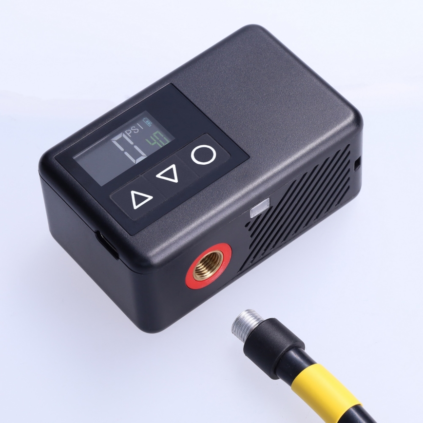 Digitale draagbare luchtcompressor 500 mAh 5V zwart