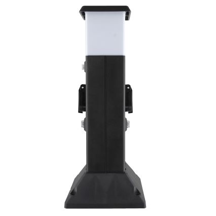 Buitenlamp met 2 stopcontacten 1xE14/15W/230V IP44 zwart
