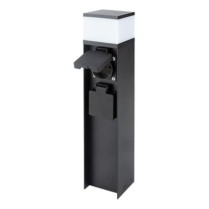 Buitenwandlamp met 2 fittingen, 1x G9/11W/230V, IP44, zwart