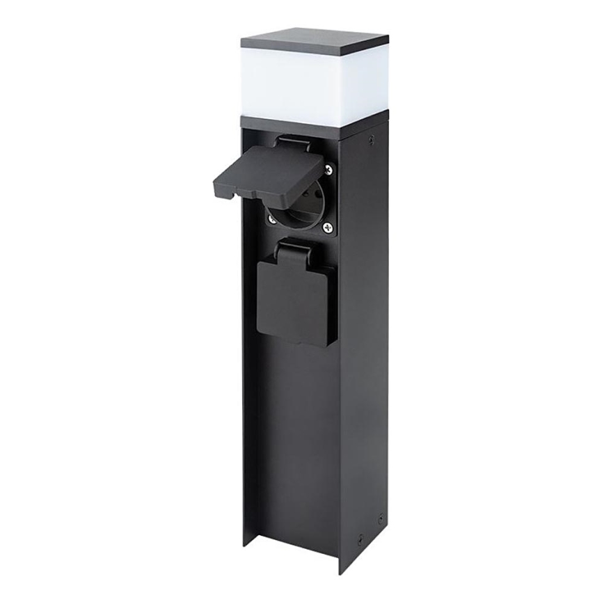 Buitenwandlamp met 2 fittingen, 1x G9/11W/230V, IP44, zwart