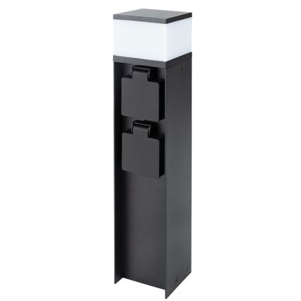 Buitenwandlamp met 2 fittingen, 1x G9/11W/230V, IP44, zwart