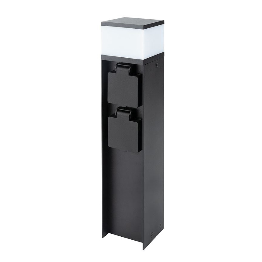 Buitenwandlamp met 2 fittingen, 1x G9/11W/230V, IP44, zwart