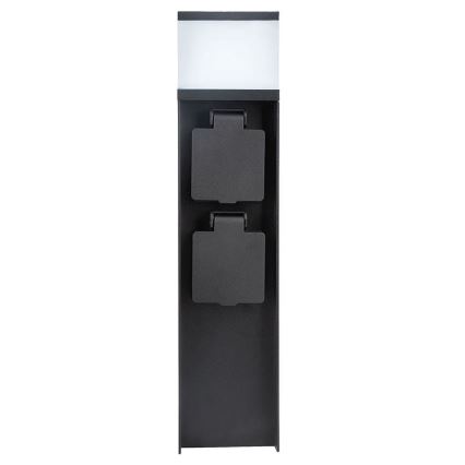 Buitenwandlamp met 2 fittingen, 1x G9/11W/230V, IP44, zwart