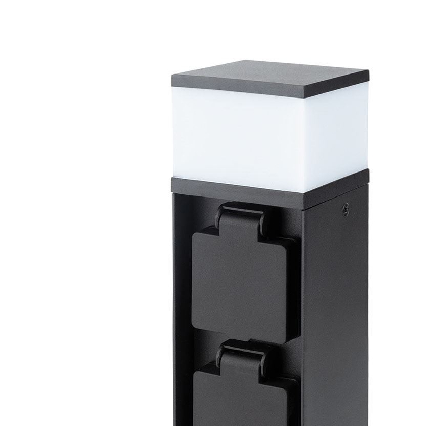 Buitenwandlamp met 2 fittingen, 1x G9/11W/230V, IP44, zwart