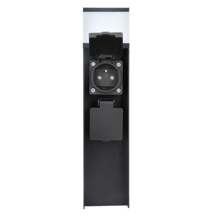 Buitenwandlamp met 2 fittingen, 1x G9/11W/230V, IP44, zwart