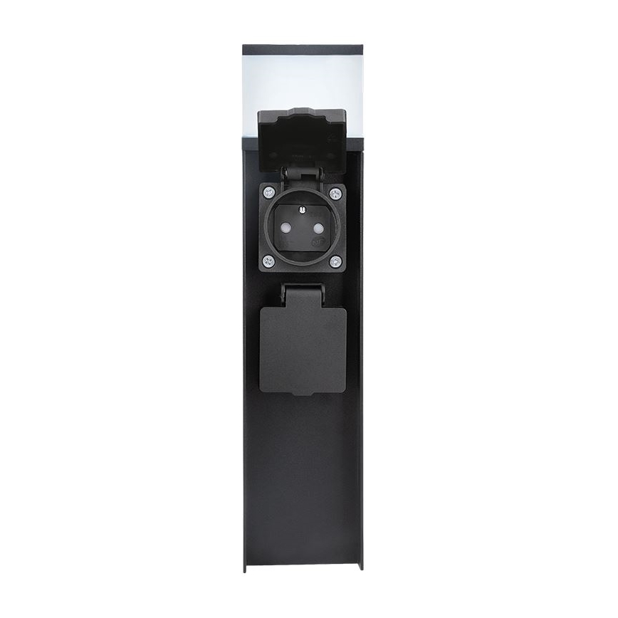 Buitenwandlamp met 2 fittingen, 1x G9/11W/230V, IP44, zwart