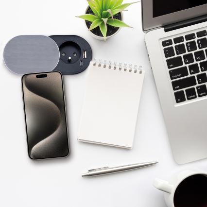 Inbouwstopcontact 1V + USB A+C