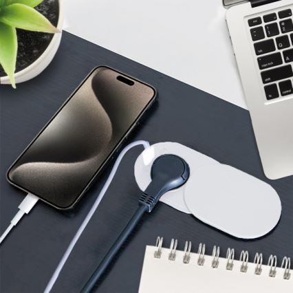 Inbouwstopcontact 20W 1x + USB-A en USB-C wit