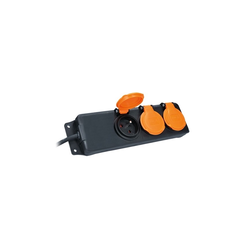 Stekkerdoos 3-voudig 10m IP44
