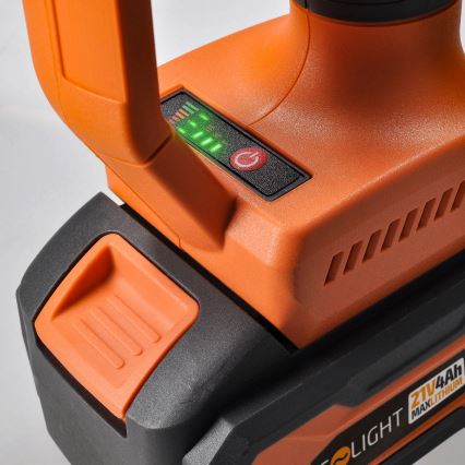 Draadloze haakse slijper 21V 4000 mAh