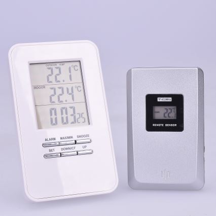 Digitale thermometer met sensor 2xAAA