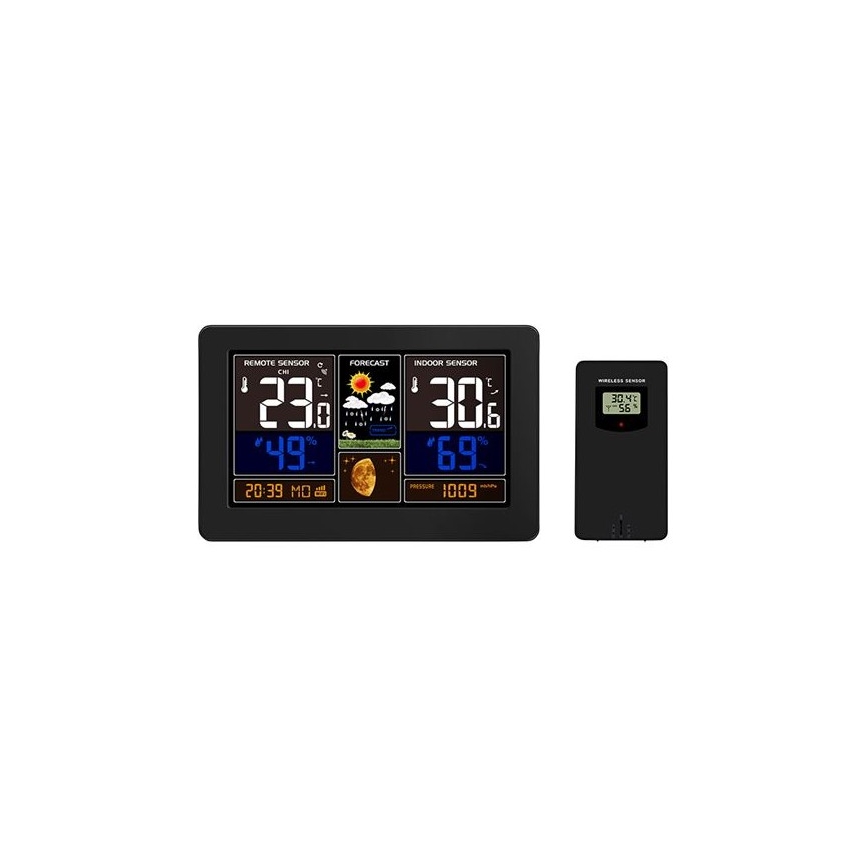 Weerstation met kleur LCD scherm 2xAA/5V Wi-Fi Tuya