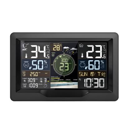 Professioneel weerstation met kleuren LCD-scherm 2xAA Wi-Fi Tuya