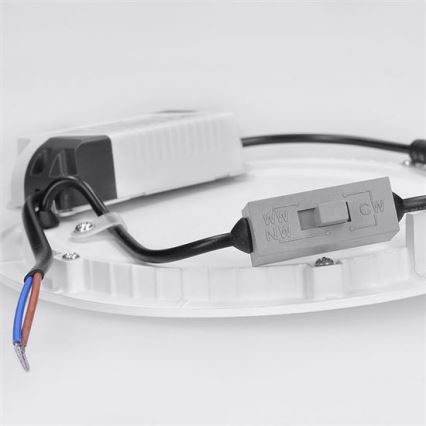LED inbouwarmatuur LED/18W/230V 3000/4000/6000K Ø 22,5 cm wit