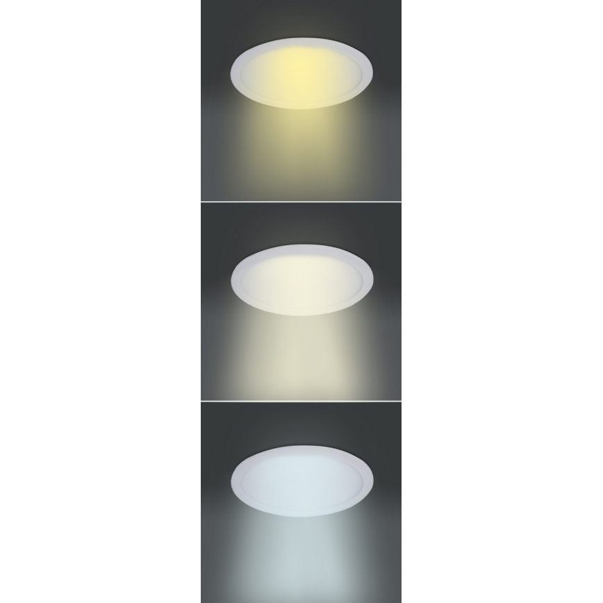 LED-paneel LED/18W/230V 3000/4000/6000K Ø 22,5 cm wit