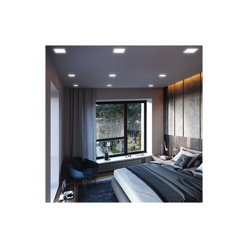 LED inbouwarmatuur 24W/230V 3000/4000/6000K 30x30 cm wit