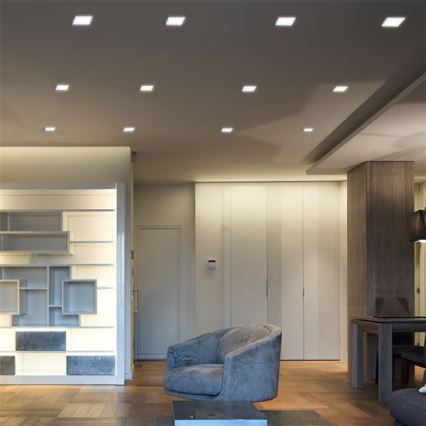 LED inbouwarmatuur 24W/230V 3000/4000/6000K 30x30 cm wit