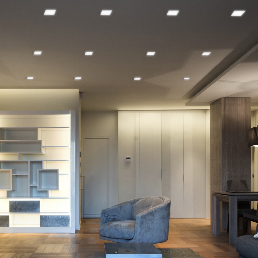 LED inbouwarmatuur LED/6W/230V 3000/4000/6000K 12x12 cm wit