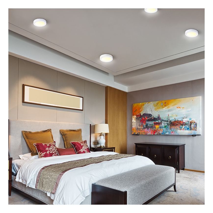 LED plafondlamp LED/12W/230V 3000/4000/6000K Ø 17 cm wit