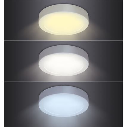 LED-plafonnière LED/18W/230V 3000/4000/6000K Ø 22,5 cm wit